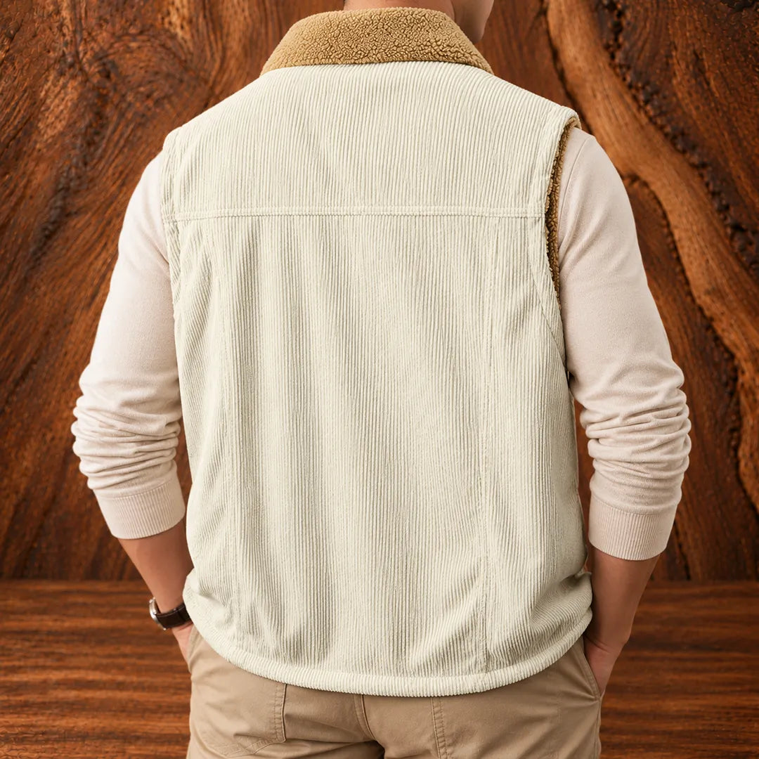 Textured Casual Layering Vest