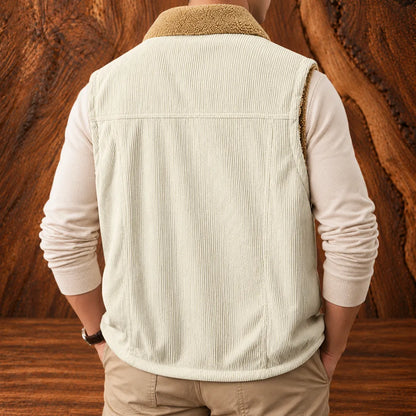 Textured Casual Layering Vest