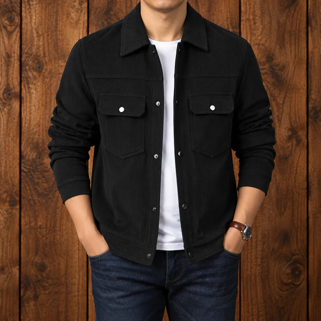 Textured Collared Jacket