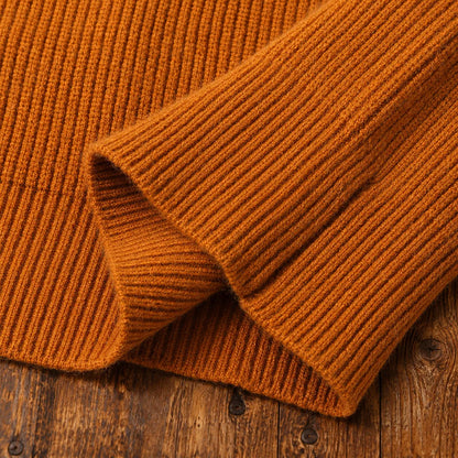 Textured Collared Knit Sweater