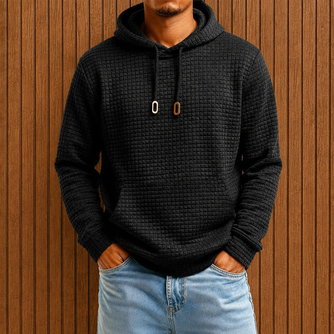 Textured Pullover Hoodie