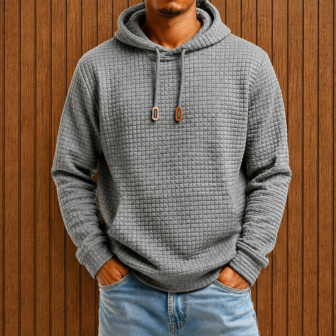Textured Pullover Hoodie