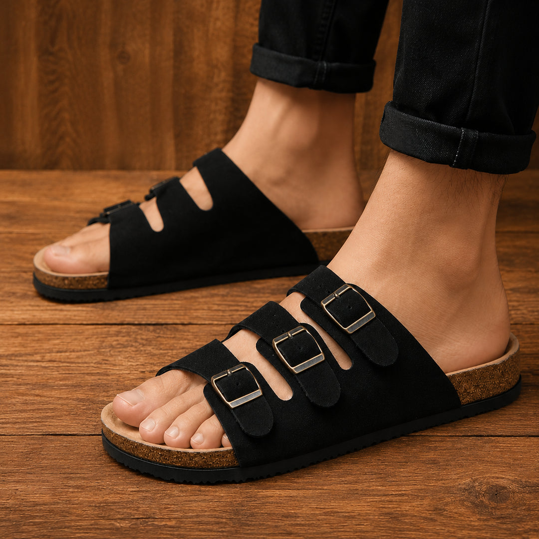Triple-Strap Comfort Sandals