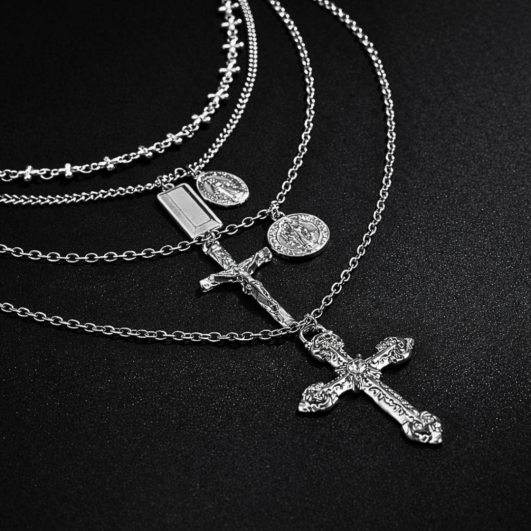 Cross Necklace Set
