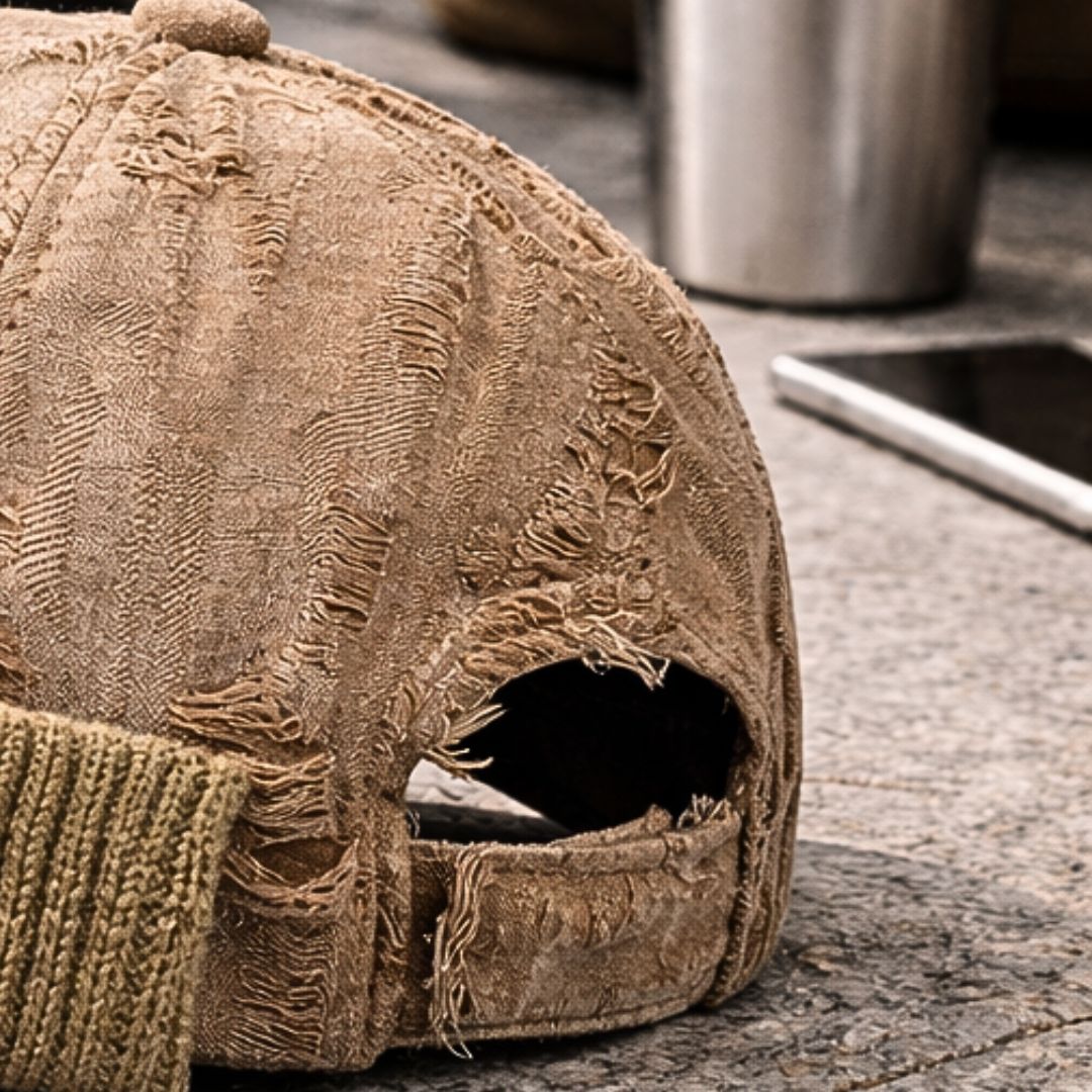 Tattered Knit Cap