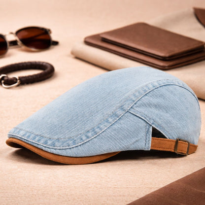 Classic Denim Flat Cap