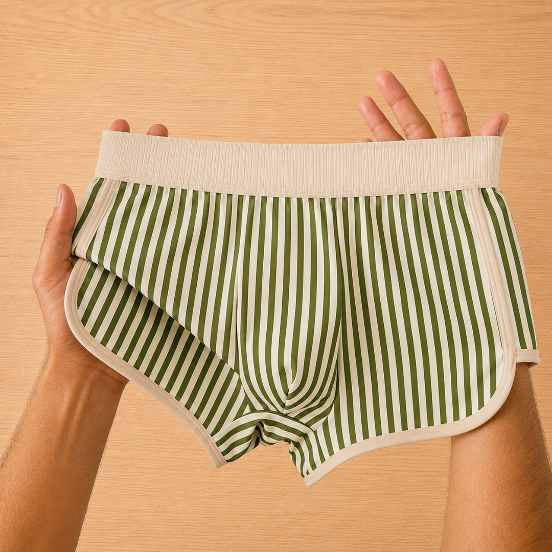 Casual Striped Boxer Briefs