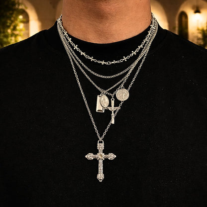 Cross Necklace Set