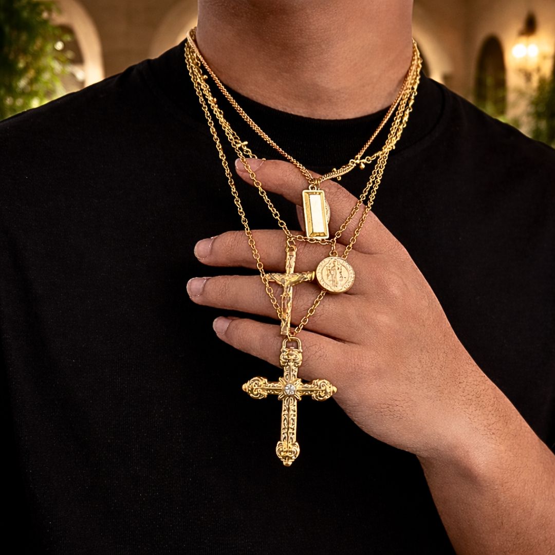 Cross Necklace Set