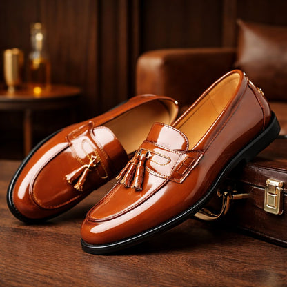 Gloss Tassel Loafers