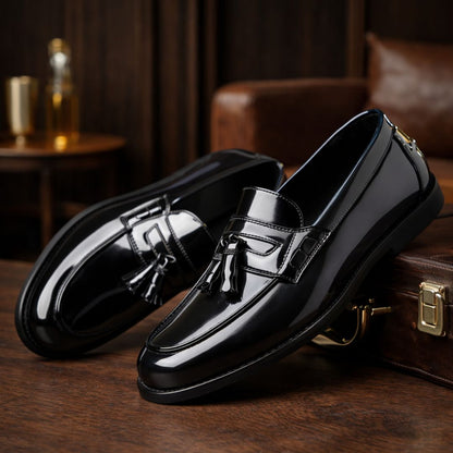 Gloss Tassel Loafers