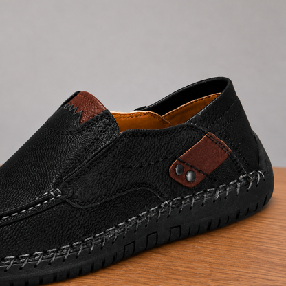 Textured Slip-On Loafers