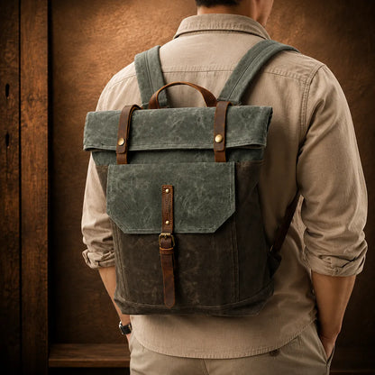 Vintage Utility Travel Backpack