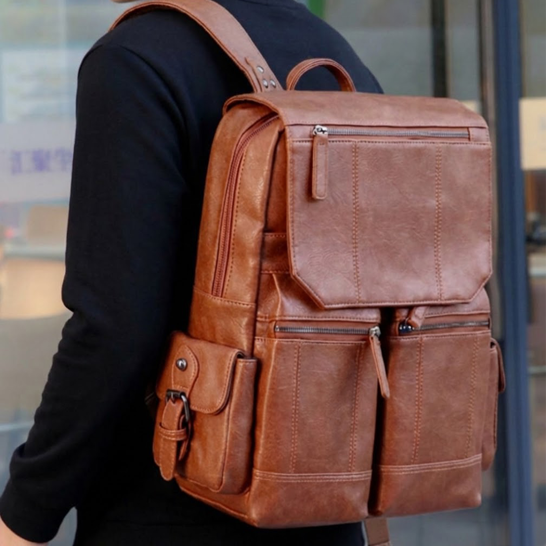 LEATHER EXECUTIVE BACKPACK