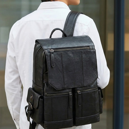 LEATHER EXECUTIVE BACKPACK