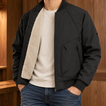 Warm Fleece Bomber Jacket