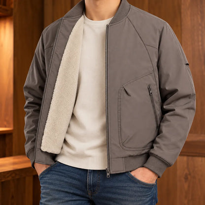 Warm Fleece Bomber Jacket
