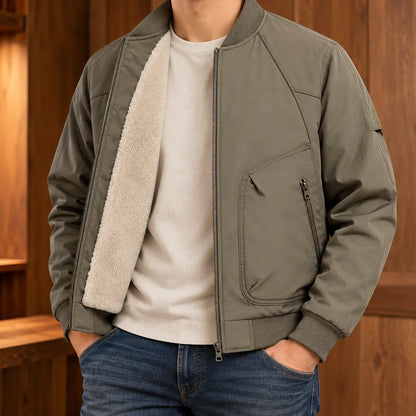 Warm Fleece Bomber Jacket