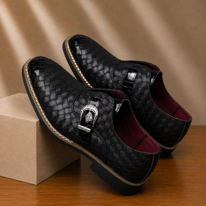 Woven Monk Strap Shoes