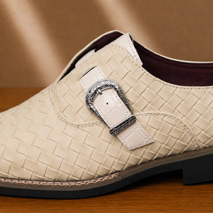 Woven Monk Strap Shoes