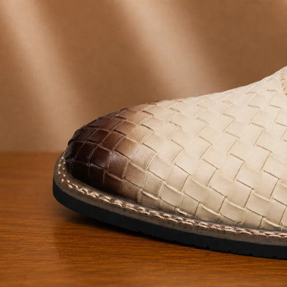 Woven Monk Strap Shoes