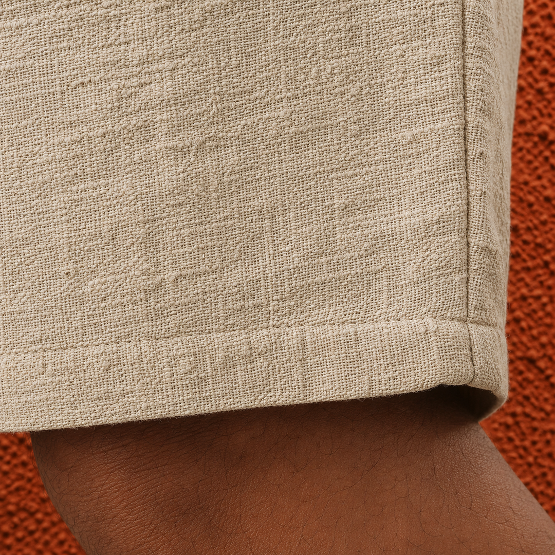Textured Casual Comfort Shorts