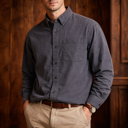 Cotton Long-Sleeve Shirt