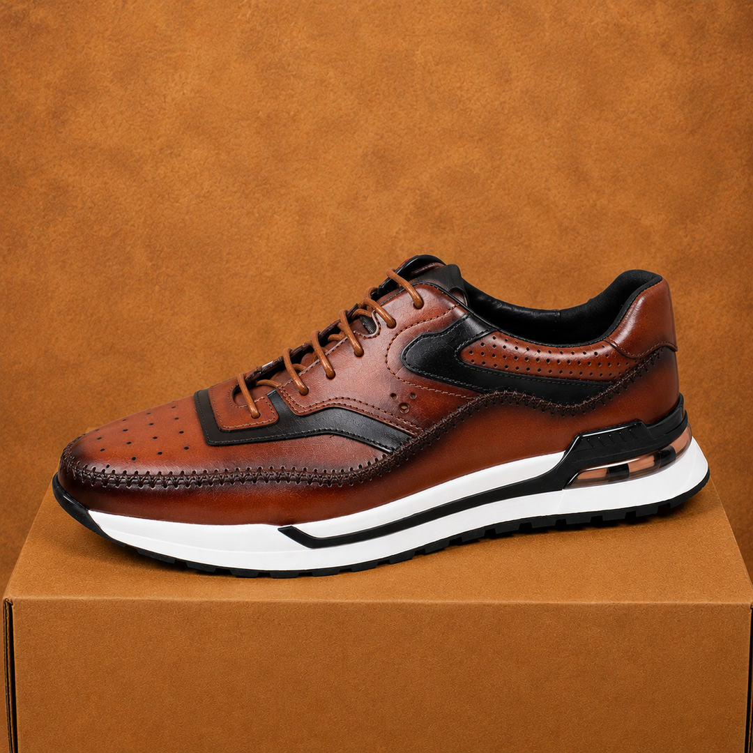 Premium Leather Dress Sneakers