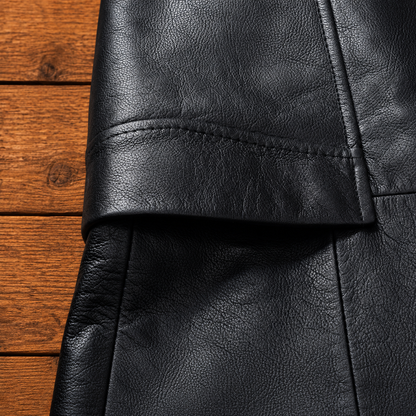 Classic Faux Leather Blazer