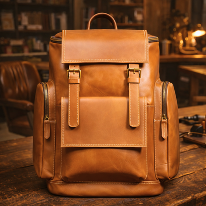 Explorer Leather Backpack