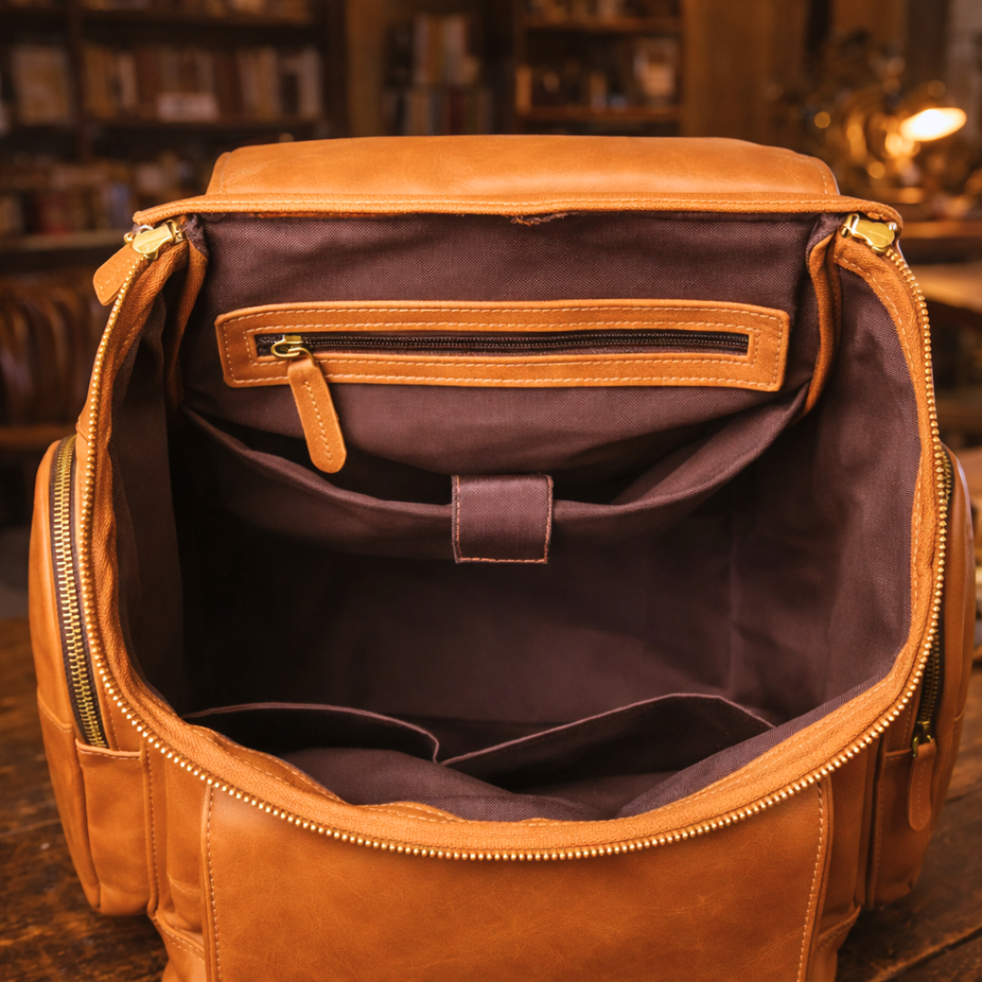 Explorer Leather Backpack