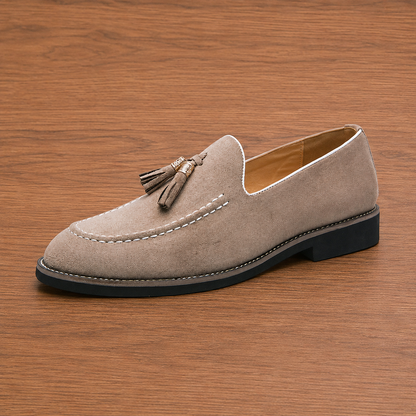 Suede Tassel Loafers