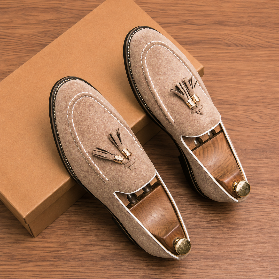 Suede Tassel Loafers