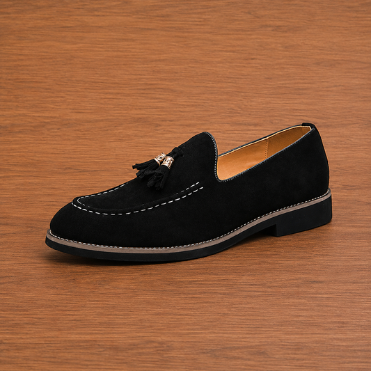 Suede Tassel Loafers