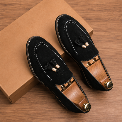Suede Tassel Loafers