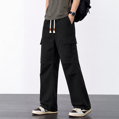 Wide-Leg Cargo Pants