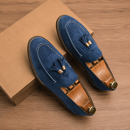 Suede Tassel Loafers