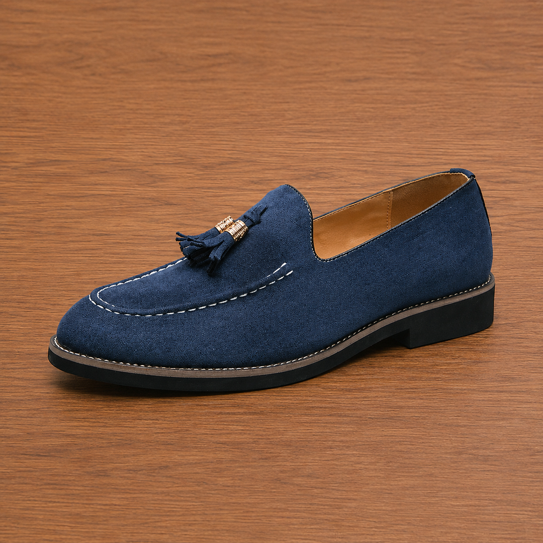 Suede Tassel Loafers