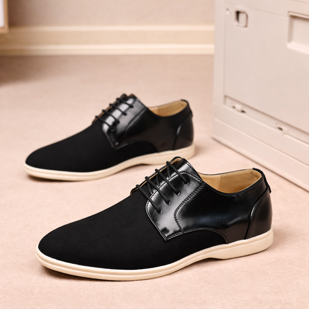 Casual Lace-up Leather Shoes