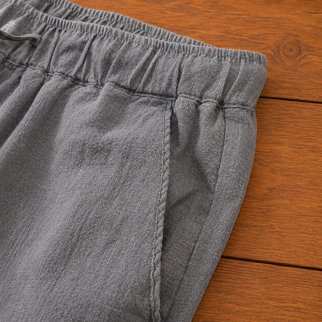 Linen Drawstring Shorts