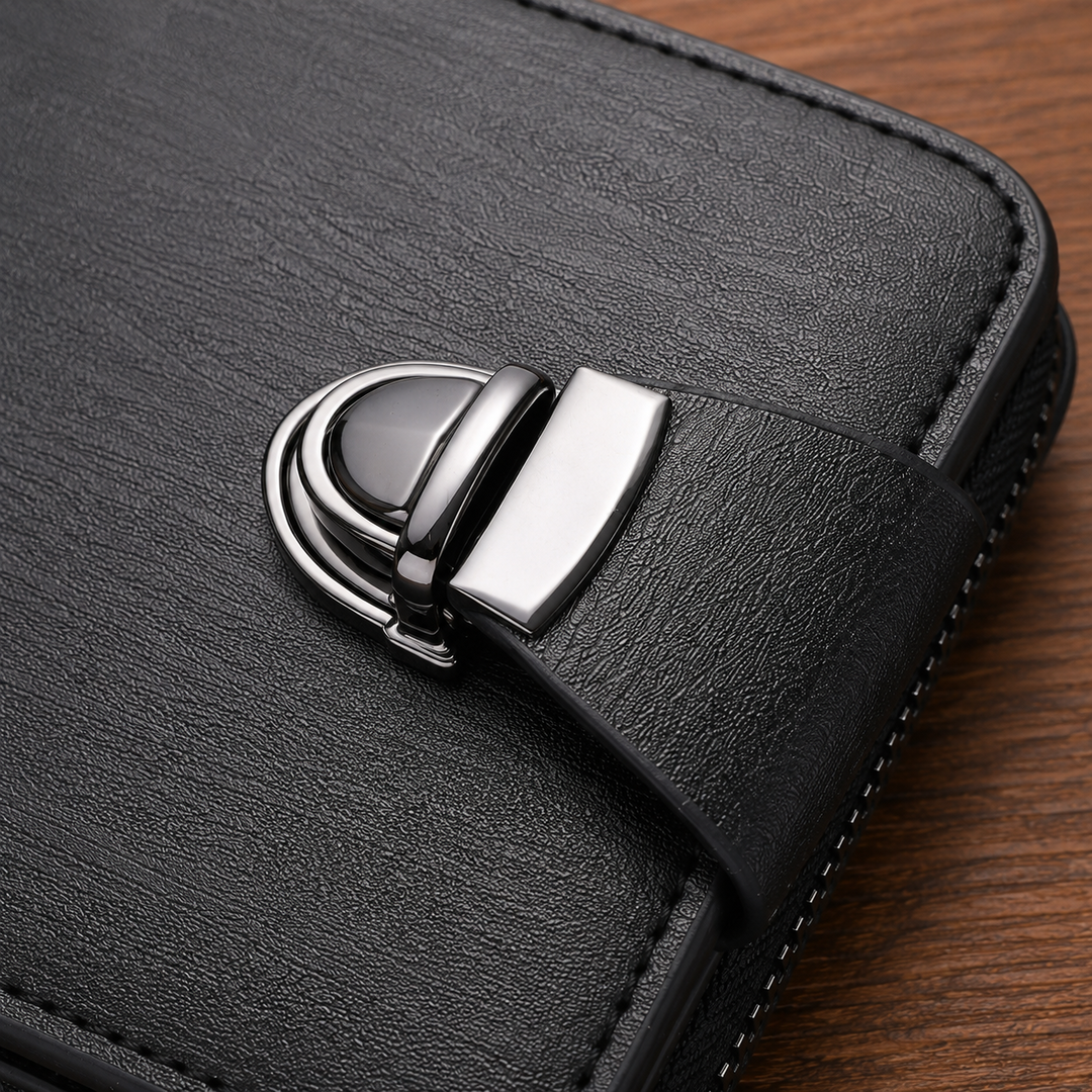 Leather Zip Around Wallet