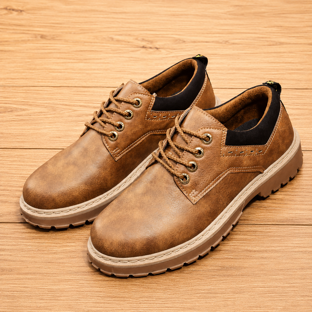 Plain-Toe Derby Shoes