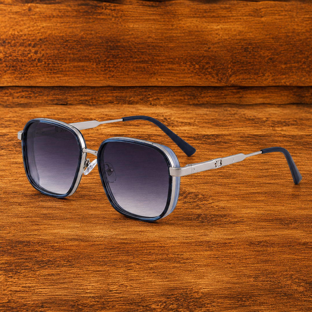 Geometric Frame Sunglasses
