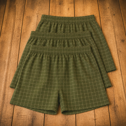 Plaid Cotton Boxers