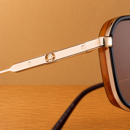 Geometric Frame Sunglasses