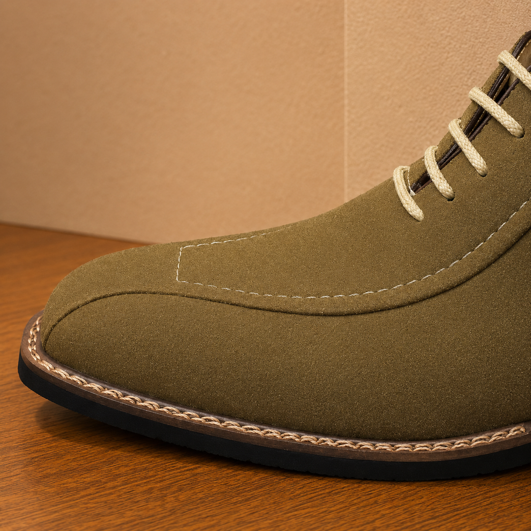 Apron Toe Derby Shoes