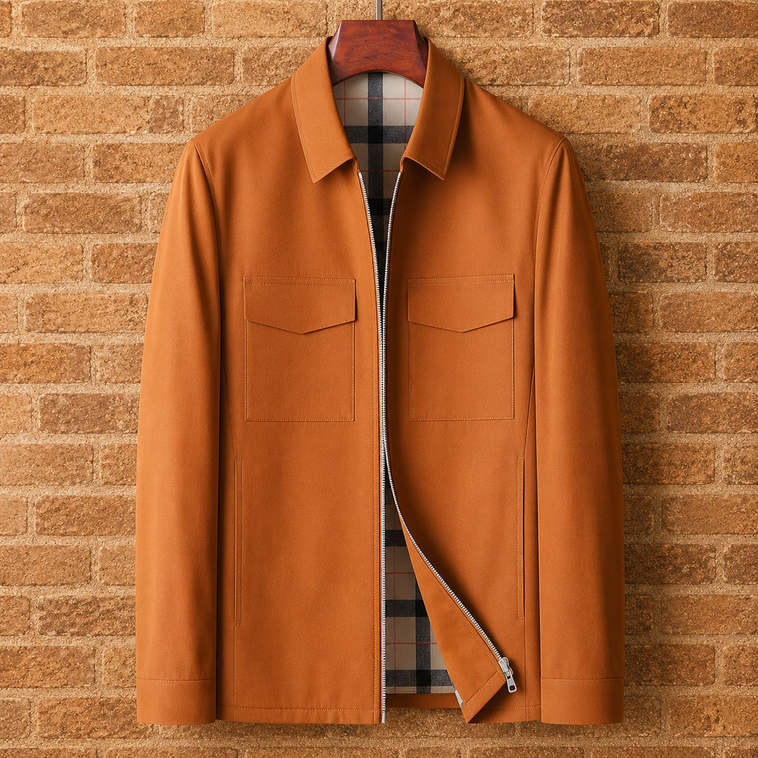Zip-Front Overshirt Jacket