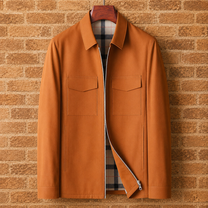 Zip-Front Overshirt Jacket