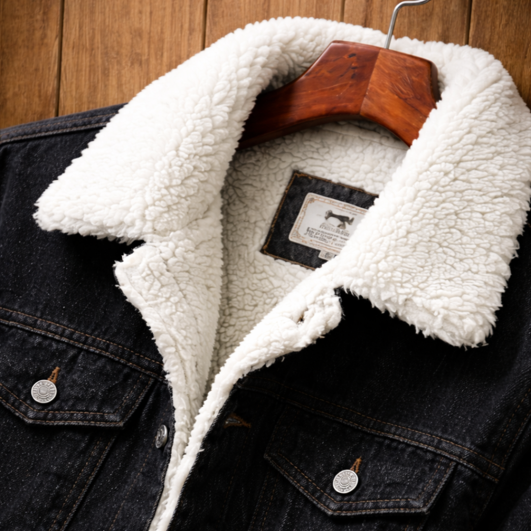 Fleece-Lined Denim Jacket