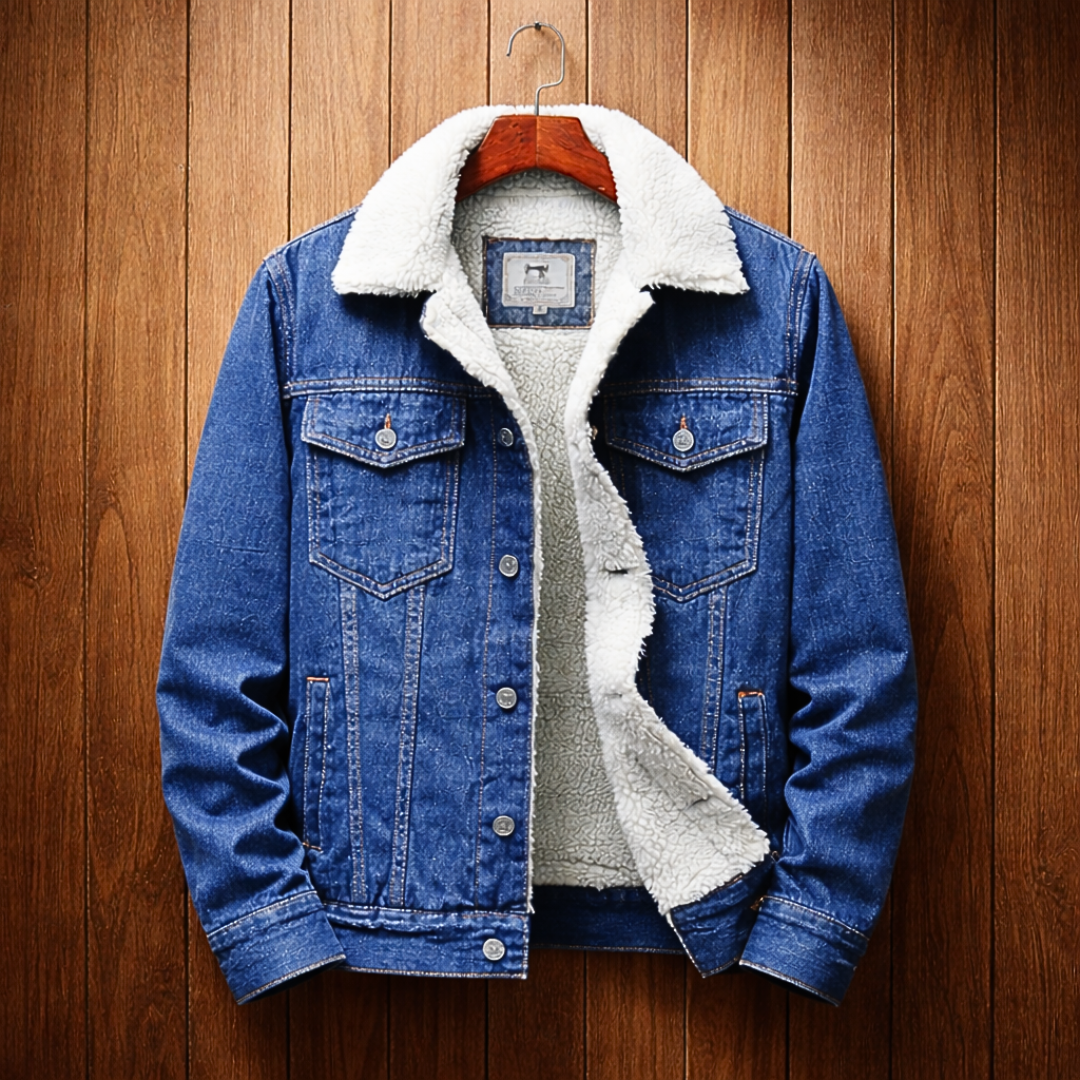 Fleece-Lined Denim Jacket